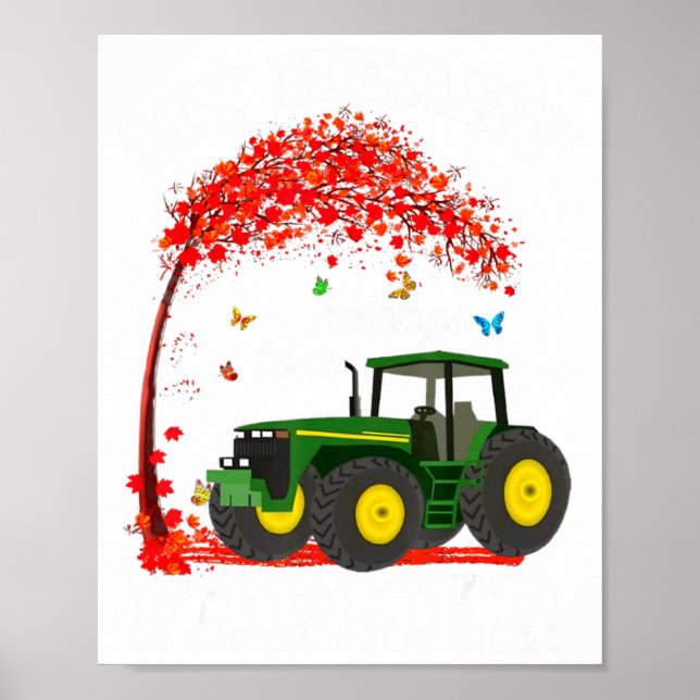 My Heart Belongs To A Farmer Valentine For Farmer  Poster (Front)
