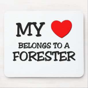 My Heart Belongs To A FORESTER Mouse Pad