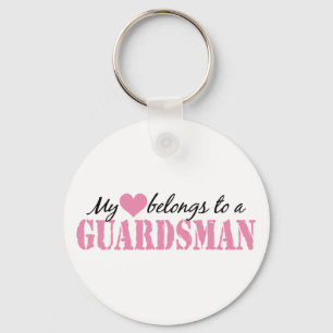 My Heart Belongs To a Guardsman Key Ring
