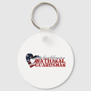 My heart belongs to a National Guardsman Key Ring