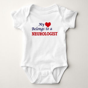 My heart belongs to a Neurologist Baby Bodysuit