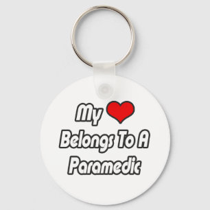 My Heart Belongs To A Paramedic Key Ring