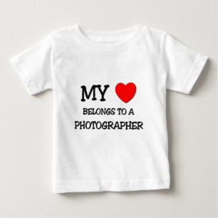 My Heart Belongs To A PHOTOGRAPHER Baby T-Shirt