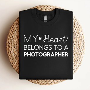 My Heart Belongs To A Photographer Cute Photograph T-Shirt