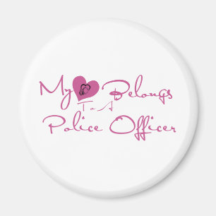 My Heart Belongs to a Police Officer Magnet