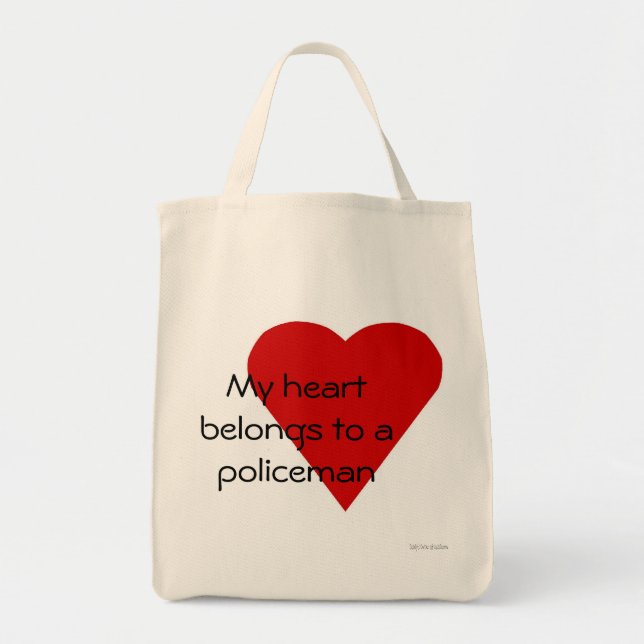 My heart belongs to a policeman Bag (Front)