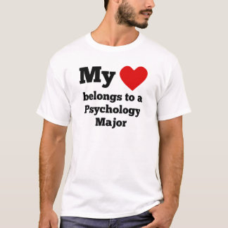 My Heart Belongs To A Psychology Major T-Shirt
