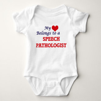 My heart belongs to a Speech Pathologist Baby Bodysuit