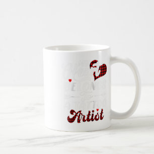 My Heart Belongs To A Tattoo Artist Shirt Valentin Coffee Mug