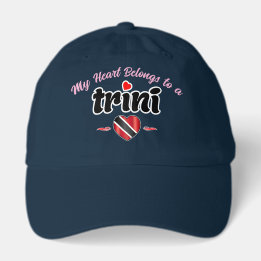 My Heart Belongs to a Trini Design Trucker Hat