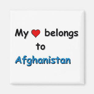 My heart belongs to Afghanistan Magnet