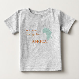My heart belongs to AFRICA Baby T-Shirt