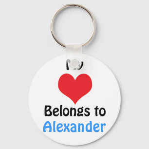 My heart Belongs to Alexander Key Ring