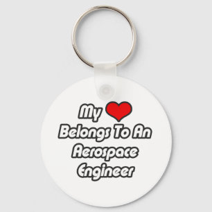 My Heart Belongs To An Aerospace Engineer Key Ring
