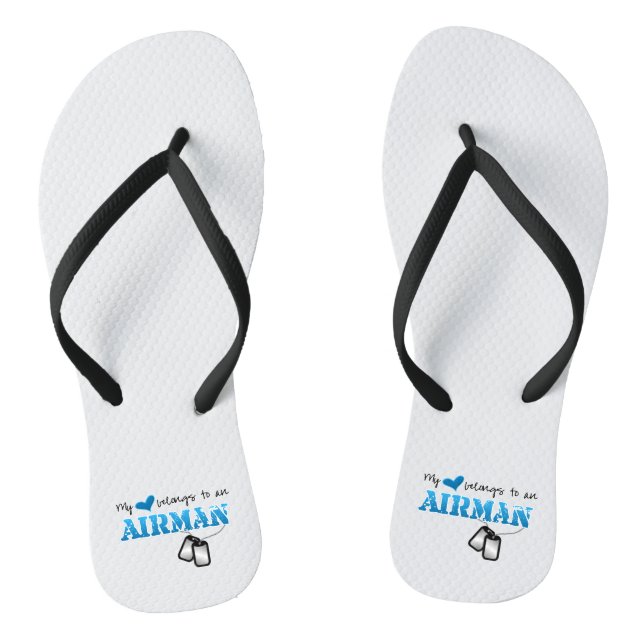 My Heart Belongs to an Airman Thongs (Footbed)