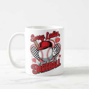 My Heart Belongs to Baseball Coffee Mug