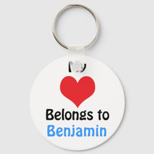 My heart Belongs to Benjamin Key Ring