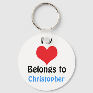 My heart Belongs to Christopher Key Ring