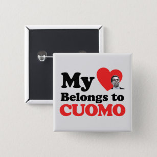 My Heart Belongs to Cuomo 15 Cm Square Badge