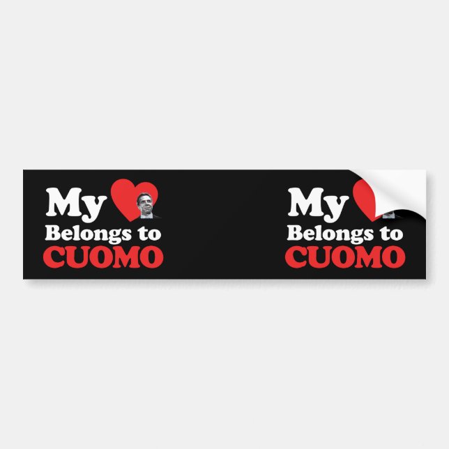 My Heart Belongs to Cuomo Bumper Sticker (Front)