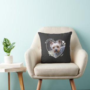My heart belongs to customized dog T-Shirt Cushion