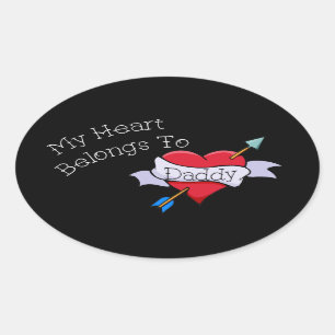 My Heart Belongs to Daddy Tat Sticker