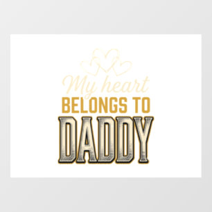 My Heart Belongs to Daddy Vintage Typography Shirt