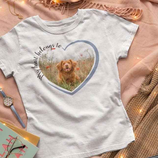 My Heart Belongs to Dog Photo T-Shirt (Creator Uploaded)