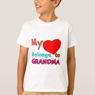 MY HEART BELONGS TO GRANDMA.png T-Shirt