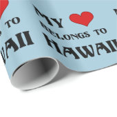 My Heart belongs to Hawaii Wrapping Paper (Roll Corner)