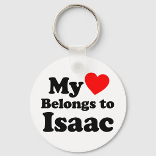 My Heart Belongs to Isaac Key Ring