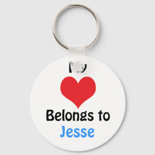 My heart Belongs to Jesse Key Ring
