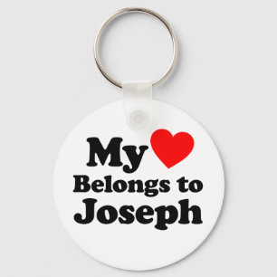 My Heart Belongs to Joseph Key Ring
