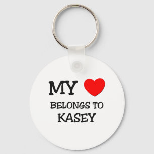 My Heart Belongs to Kasey Key Ring