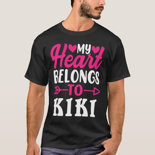 My Heart Belongs To Kiki  Valentine's Day T-Shirt (Front)