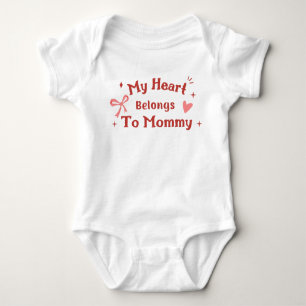My heart belongs to mummy baby bodysuit
