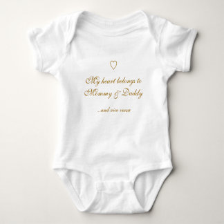 My heart belongs to Mummy & Daddy, ...and vice ver Baby Bodysuit