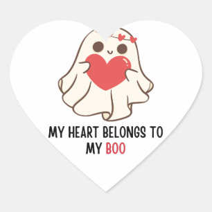 My heart belongs to my boo   happy valentine's day sticker