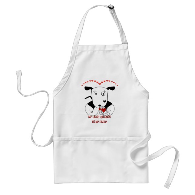 My Heart Belongs to My Daddy Standard Apron (Front)