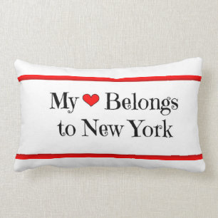 My Heart Belongs to New York Pillow