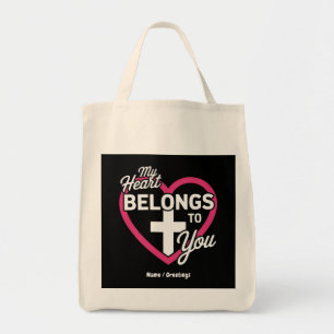 My Heart Belongs To You Cute Gift for Couples Tote Bag