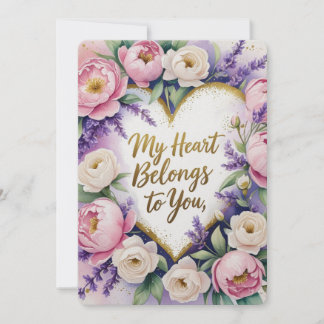 My Heart Belongs to You valentine cards