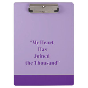 My Heart Has Joined the Thousand Clipboard