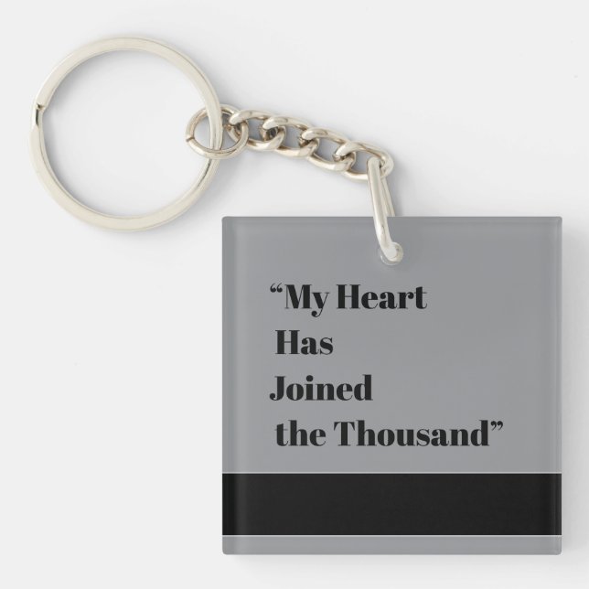 My Heart Has Joined the Thousand Key Ring (Front)
