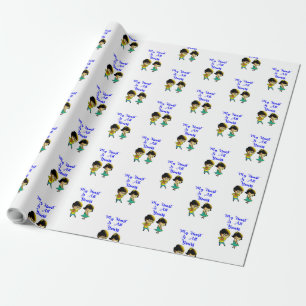 My Heart Is All Yours Bestie Couple love Valentine Wrapping Paper