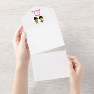 My Heart Is All Yours Bestie Valentine Girlfriend All In One Invitation