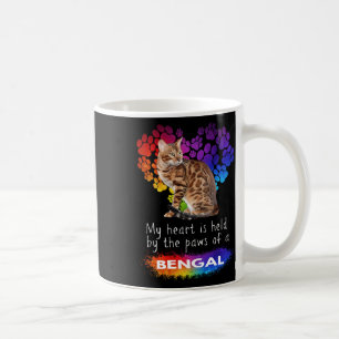 My Heart Is Held By The Paws Of A Bengal Cat Coffee Mug