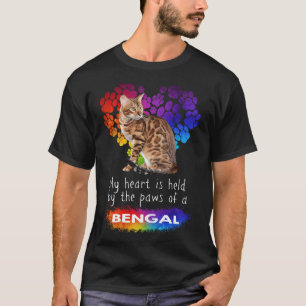My Heart Is Held By The Paws Of A Bengal Cat T-Shirt