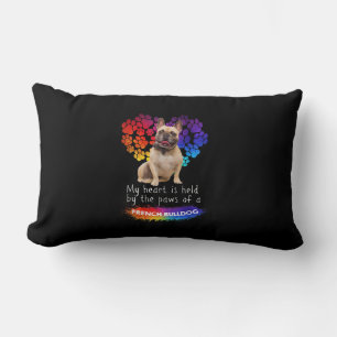 My Heart Is Held By The Paws Of A French Bulldog Lumbar Cushion