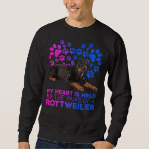 My Heart Is Held By The Paws Of A Rottweiler 12 Sweatshirt